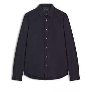 Ted Baker Mens Reg Fit LS Dress Shirt Sm Navy